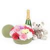 For The Love of My Life Flowers & Champagne Gift from Heart & Thorn USA - Flower Gift Basket - USA Delivery