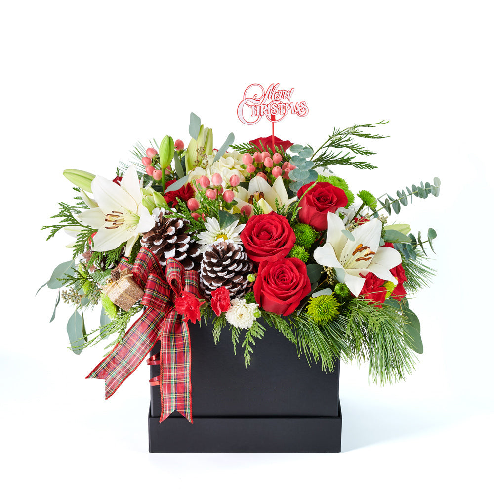 ‘Tis the Season Holiday Box Arrangement