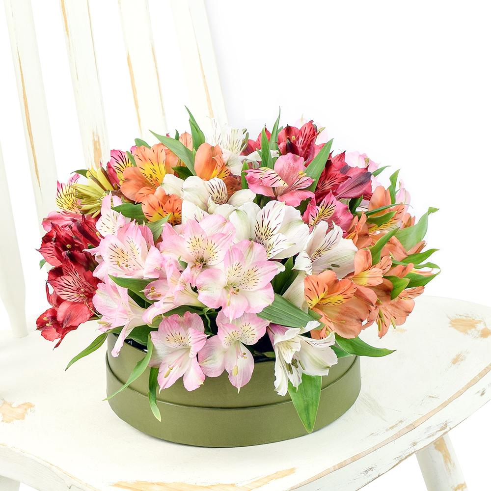 Brilliant Lily Hat Box - Heart & Thorn flower delivery - USA delivery