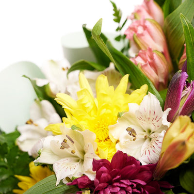 Eternal Sunshine Mixed Peruvian Lily Bouquet - Heart & Thorn flower delivery - USA delivery