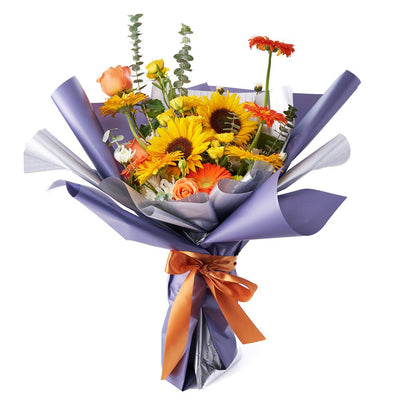 Ray of Hope Sunflower Bouquet from Heart & Thorn USA - Flower Gift - USA Delivery