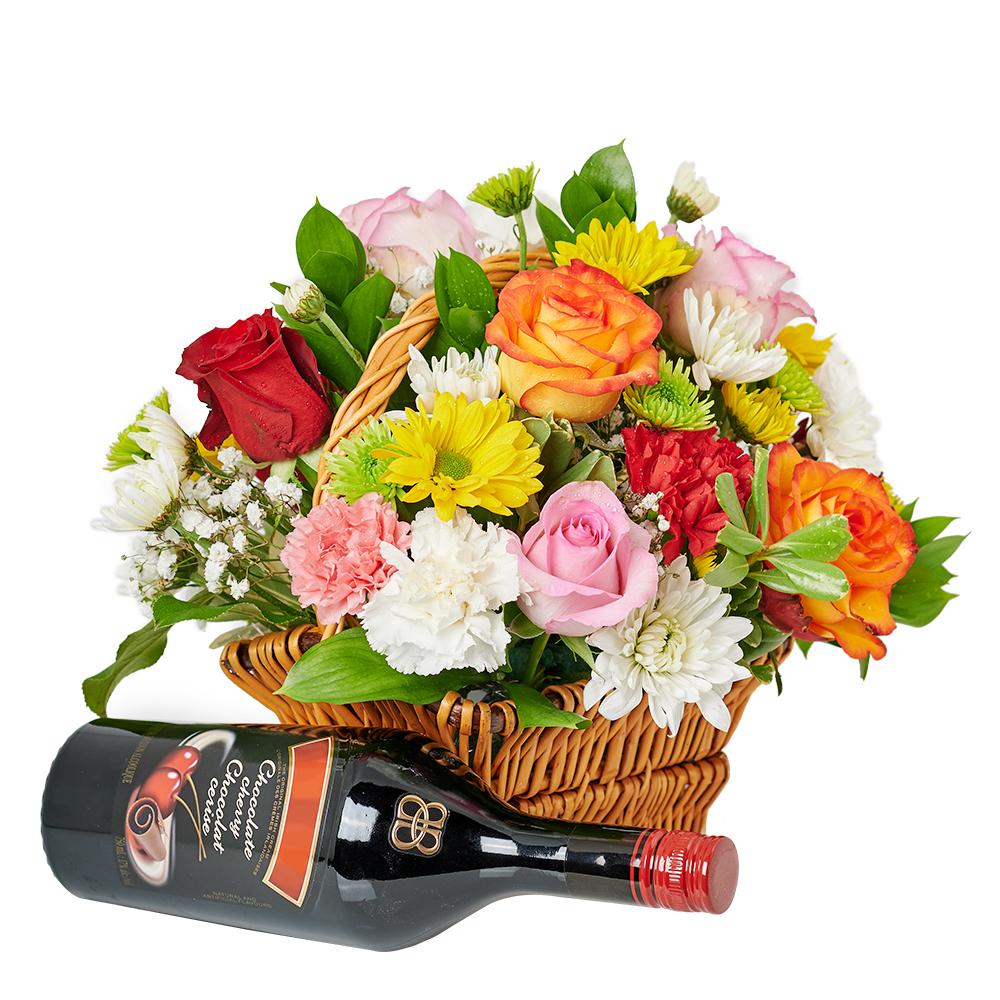 Spirits & Bountiful Mixed Rose Gift - Heart & Thorn flower delivery - USA Delivery