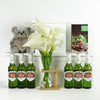 The Bold & Beautiful Flowers & Beer Gift - Heart & Thorn flower delivery - USA delivery