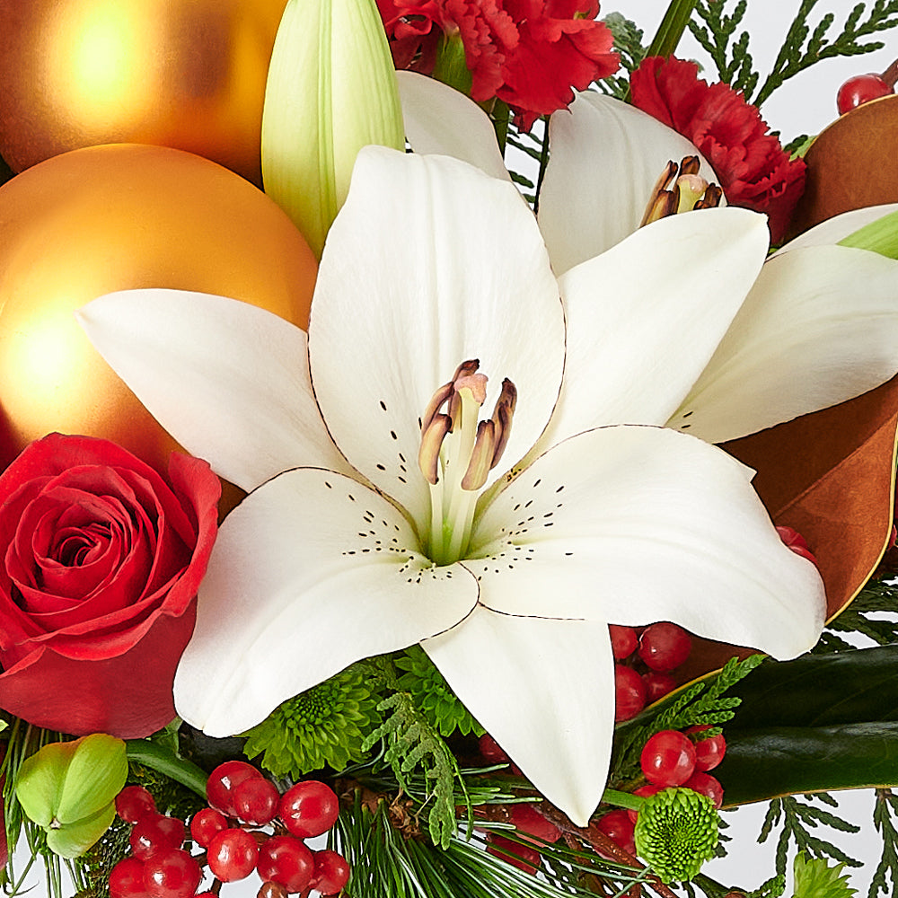 Mixed flower arrangement, Mixed Floral Arrangement, Mix Floral Arrangement, Flower Arrangement, Floral Arrangement, holiday, christmas, Set 24011-2021, holiday arrangement delivery, delivery holiday arrangement, christmas flowers usa, usa christmas flowers