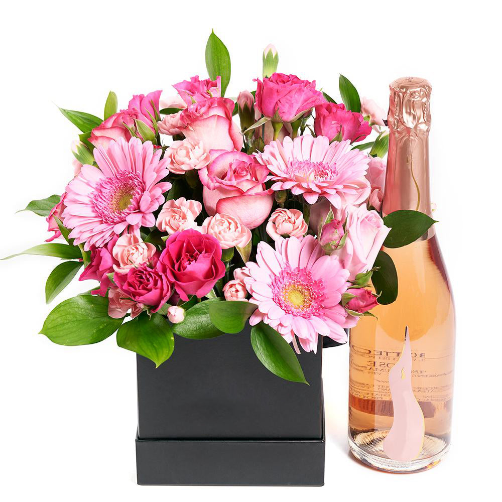 Boundless Cheer Flowers & Champagne Gift