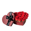 Heart Box of Red Roses, rose box, rose, flower gift, flower, valentines gift, valentines, gift box, gift. Heart & Thorn USA Delivery