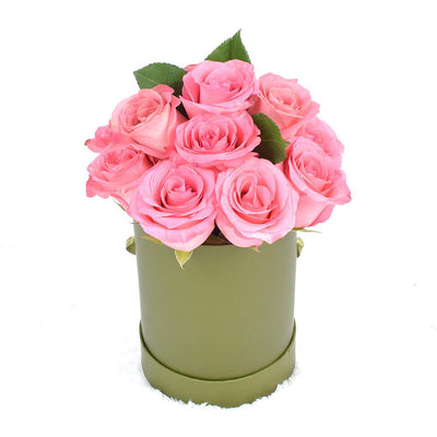 Pink Glow Box Rose Set
