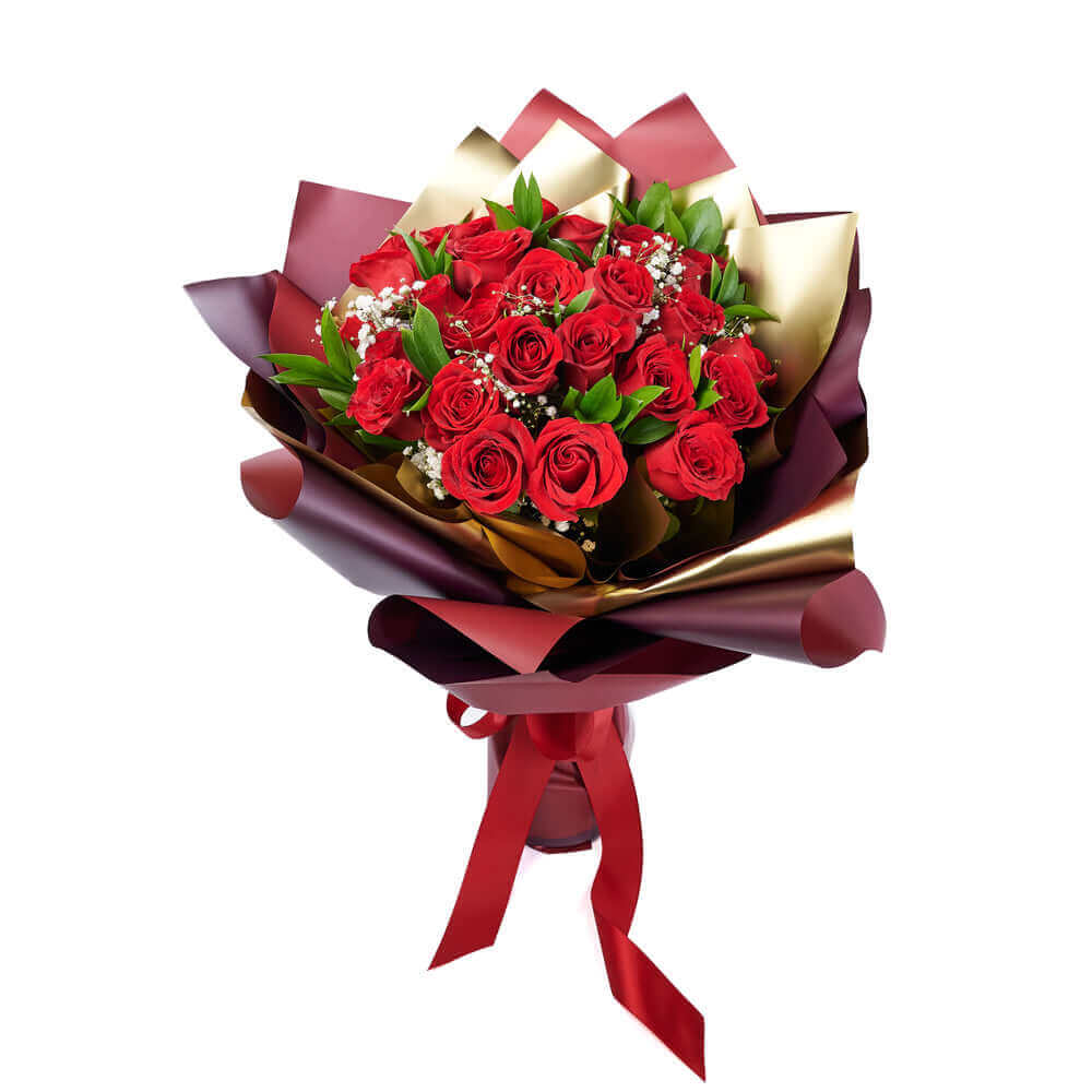 Valentine's Day 24 Red Roses Bouquet, roses, Valentine's day gifts, Heart &amp; Thorn Delivery