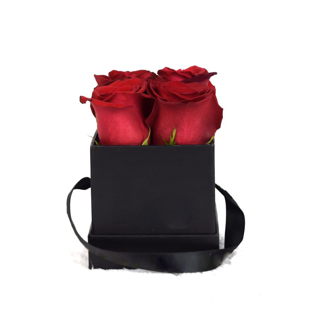 Valentine's Day 4 Red Rose Gift Box