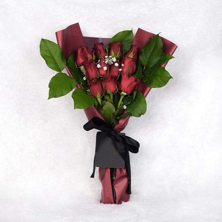 Valentine's Day Dozen Red Roses Bouquet