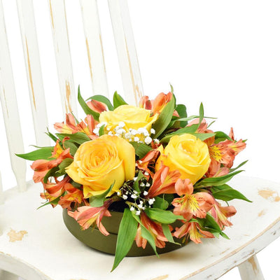 Autumnal Sunset Arrangement - Heart & Thorn flower delivery - USA delivery
