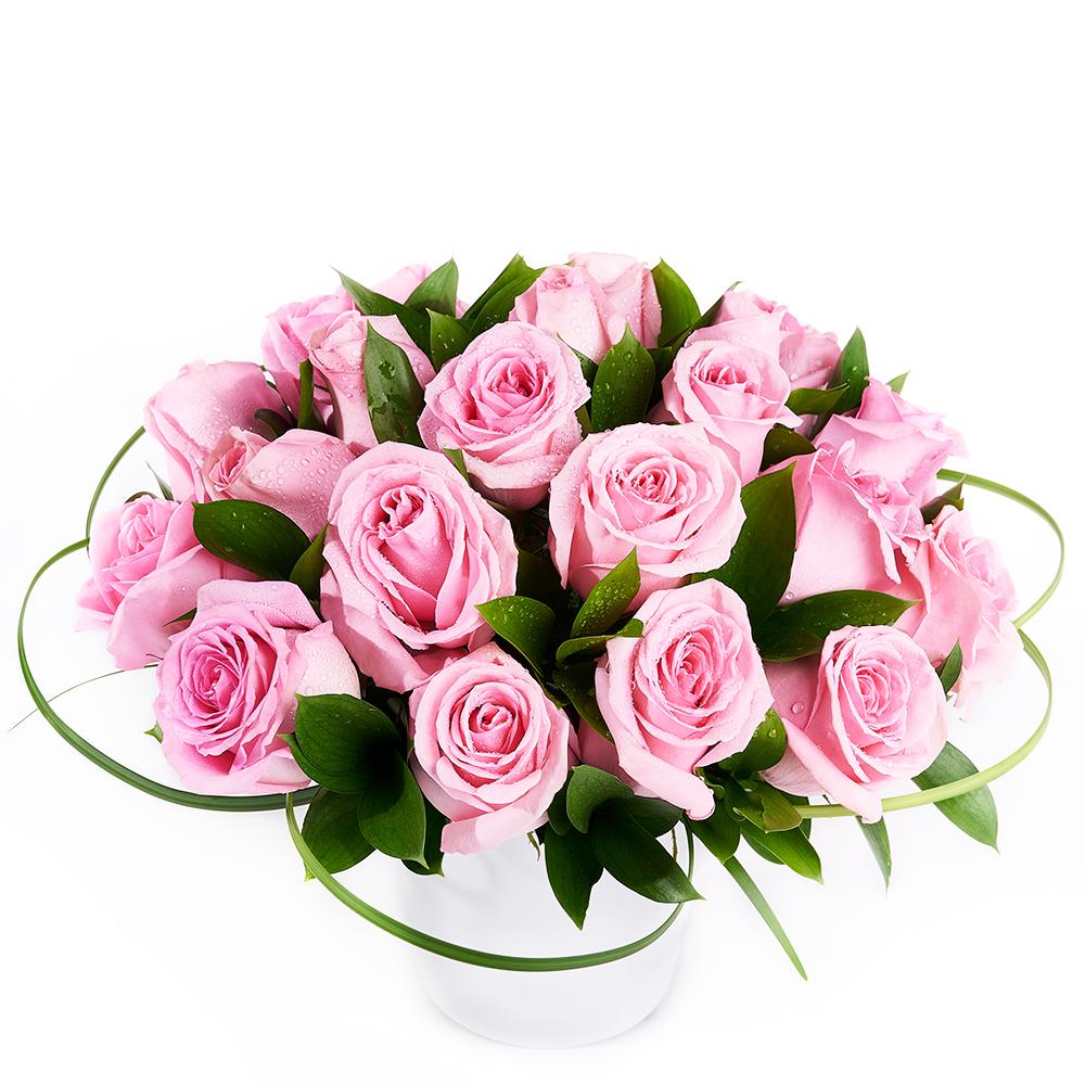 Blushing Rose Arrangement from Heart & Thorn USA - Flower Gift - USA Delivery