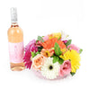 Celebrating Her Flowers & Wine Gift from Heart & Thorn USA - Flower Gift Basket - USA Delivery