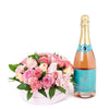 Simple Celebration Flowers & Champagne Gift - Heart & Thorn flower delivery - USA delivery