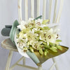 Crisp Snow Lily Bouquet - Heart & Thorn flower delivery - USA delivery