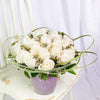 Exceptional White Rose Arrangement - Heart & Thorn flower delivery - USA delivery
