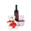 I Love You Wine Gift Basket - Heart & Thorn flower delivery - USA delivery