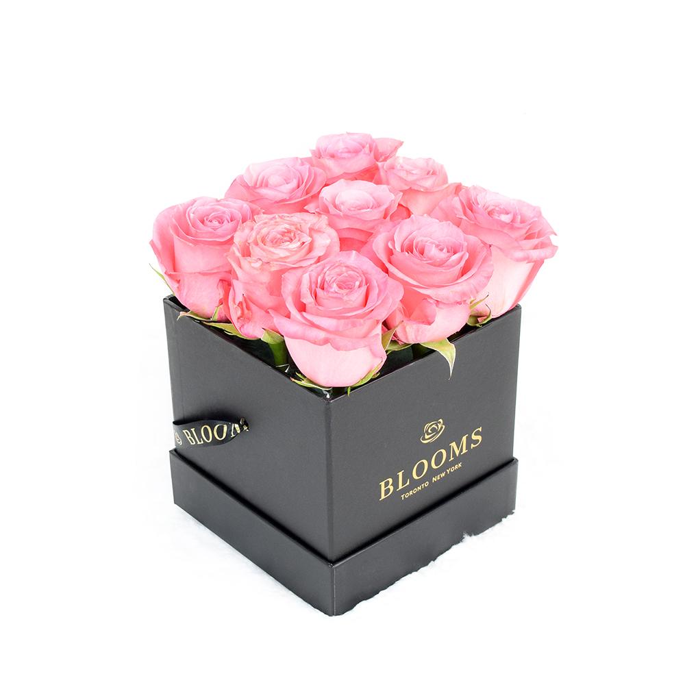 Impeccable Pink Rose Hat Box - Heart &amp; Thorn flower delivery - USA delivery