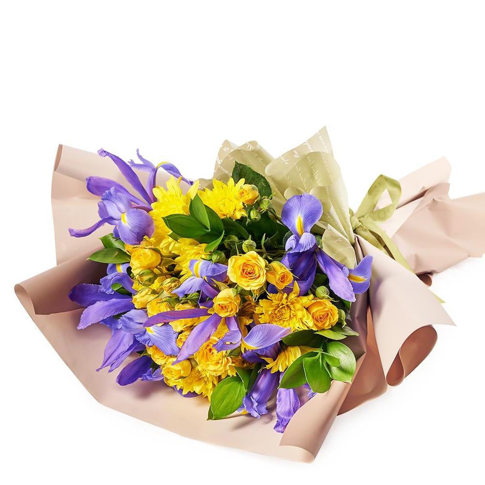 Luminous Lavender Iris Bouquet from Heart &amp; Thorn USA - Flower Gift - USA Delivery