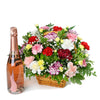 Luxe Delight Flowers Champagne Gift from Heart & Thorn USA - Flower Gift Basket - USA Delivery