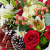 christmas,  holiday,  flowers,  Mixed flower arrangement,  Mixed Floral Arrangement,  Mix Floral Arrangement,  Flower Arrangement,  Floral Gift,  Floral Arrangement,  Set 24021-2021, holiday arrangement delivery, delivery holiday arrangement, christmas flower box usa, usa christmas flower box