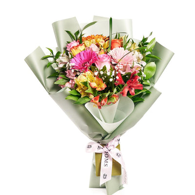 Parisian Brilliance Peruvian Lily Bouquet - Heart & Thorn flower delivery - USA delivery