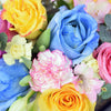 Rainbow Blossoms Mixed Arrangement - Heart & Thorn flower delivery - USA delivery
