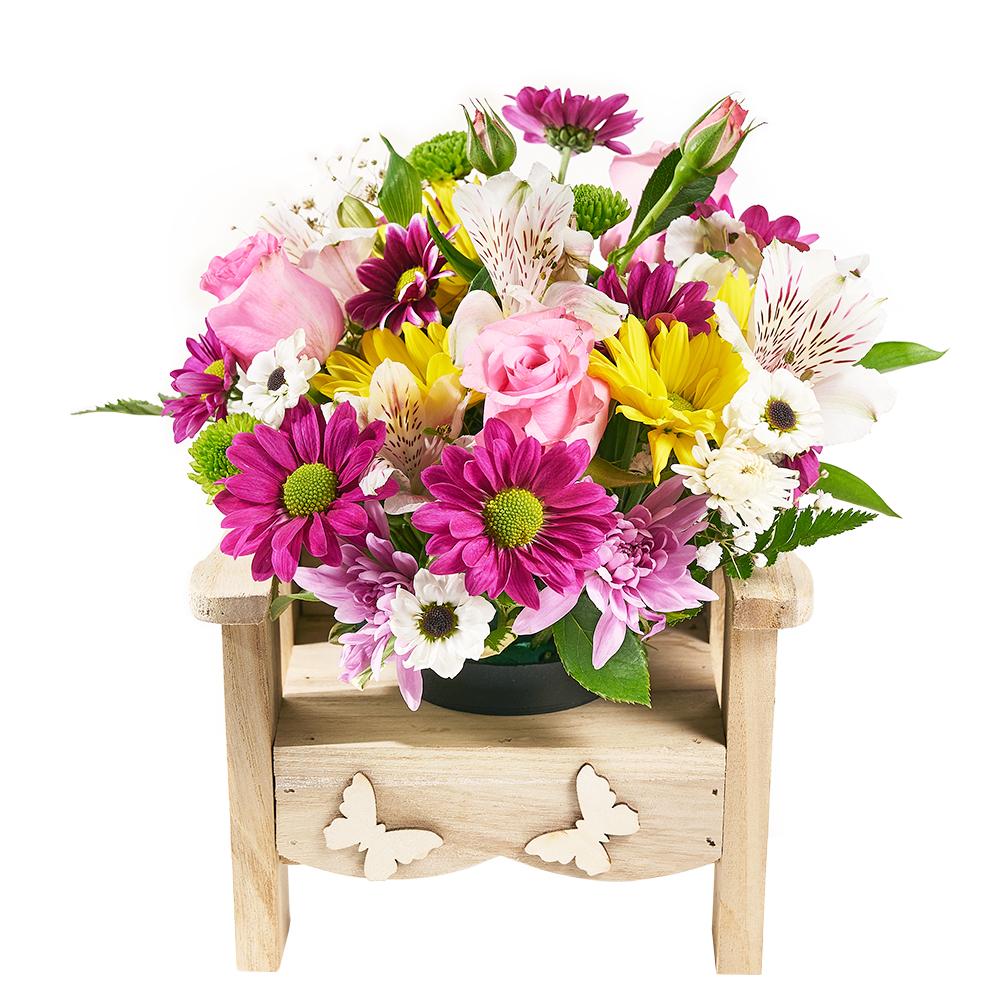 Slice of Nature Garden Chair - Heart & Thorn flower delivery - USA delivery