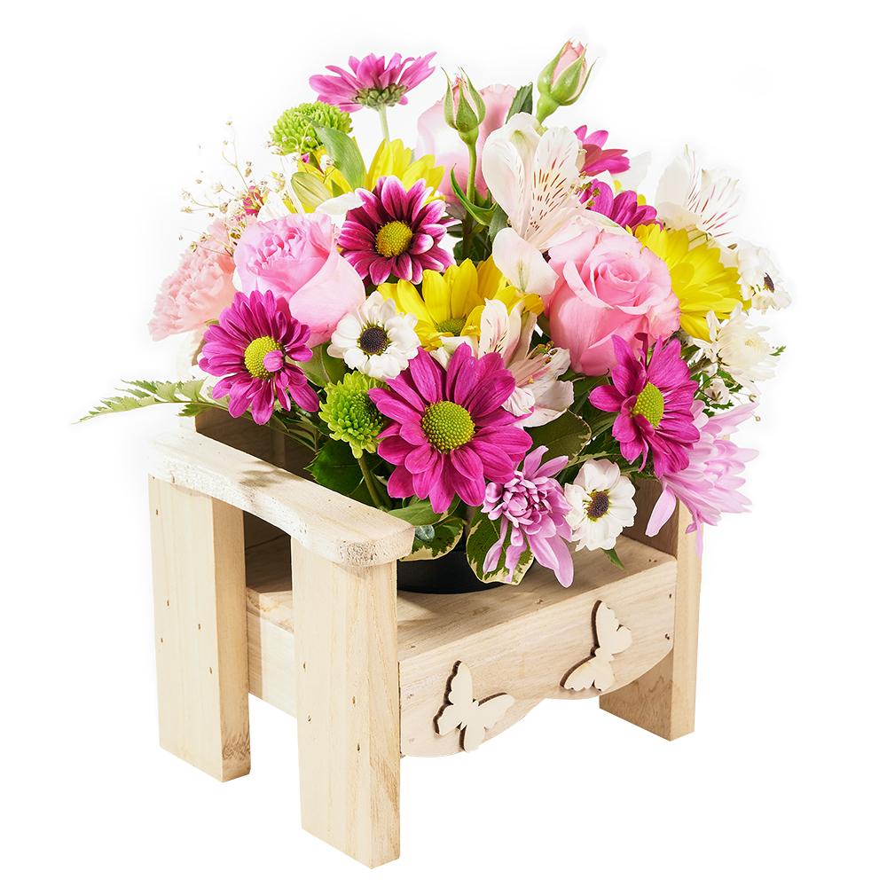Slice of Nature Garden Chair - Heart & Thorn flower delivery - USA delivery