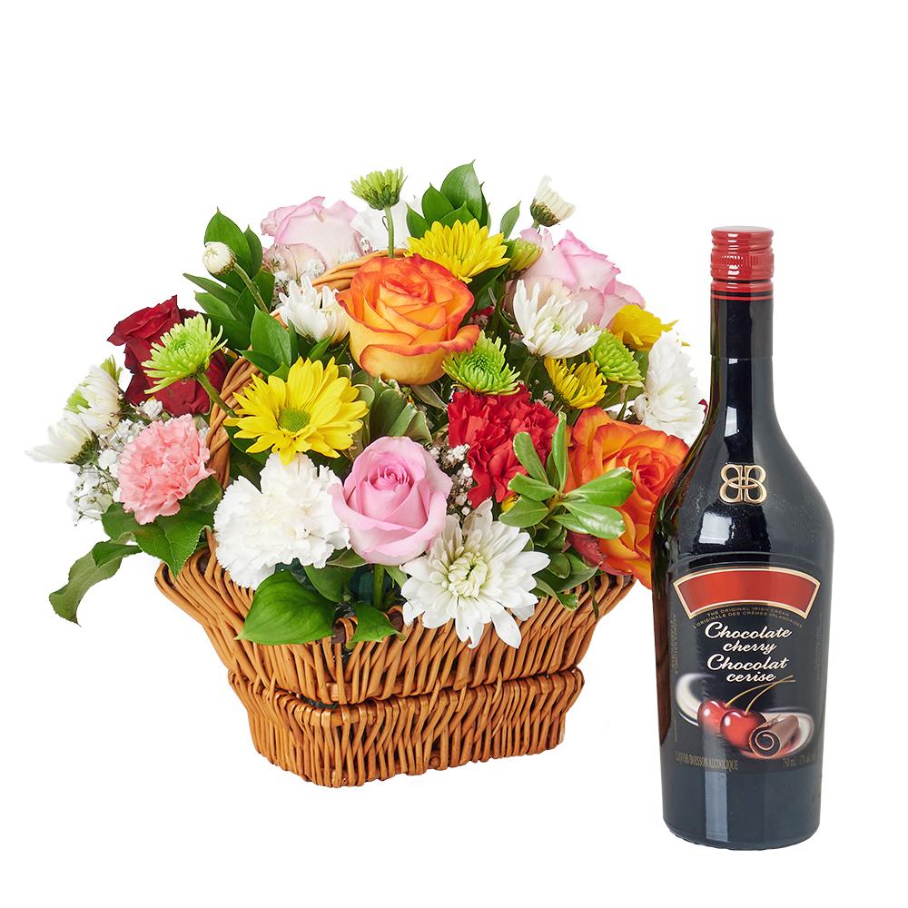 Spirits &amp; Bountiful Mixed Rose Gift - Heart &amp; Thorn flower delivery - USA Delivery