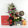 Thymes Beauty Wine & Flower Gift from Heart & Thorn USA - Flower Gift Basket - USA Delivery