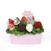 Valentine's Day Chocolate Dipped Strawberries Pink Tin - Heart & Thorn gourmet delivery - USA delivery