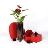 Valentine's Day Statement Red Anthurium - Heart & Thorn flower delivery - USA delivery