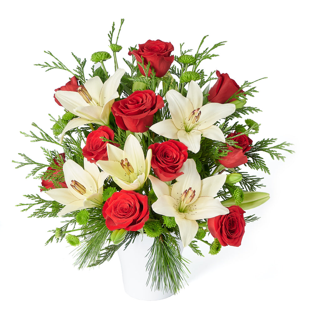 Mixed Floral Arrangement, holiday, christmas, Mix Floral Arrangement, Floral Gift, Floral Arrangement, Set 23994-2021, flower arrangement delivery, delivery flower arrangement, christmas arrangement usa, usa christmas arrangement